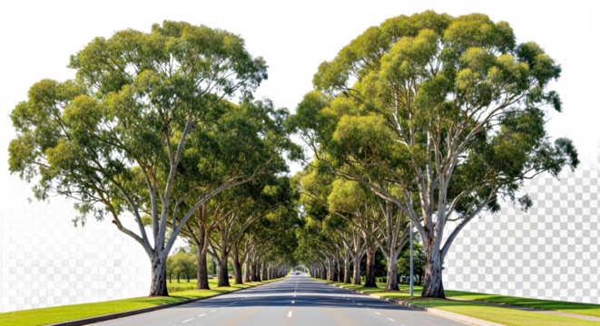 Eucalyptus Gunnii (Cider Gum) - Isolated Street Tree for Landscape