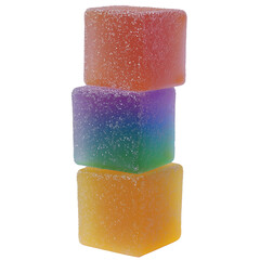 colorful jelly beans on transparent png background
