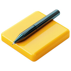 3D pen and paper on transparent png background