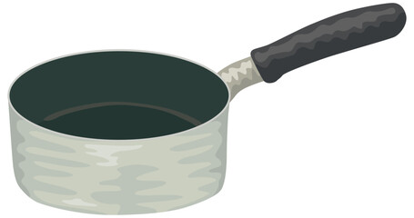 片手鍋のイラスト ベクター素材