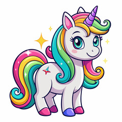 Fantasy Rainbow Design with Artistic Touch