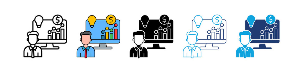 Business Plan multiple icon