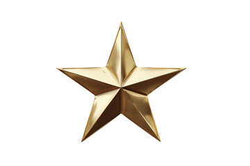 Obraz premium Shiny gold star on black background. Achievement, success, excellence concept.