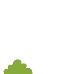 Fototapeta premium Green Bush Illustration