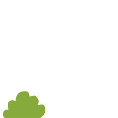Green Bush Illustration