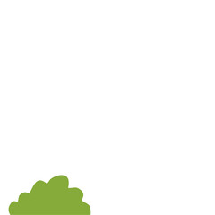 Green Bush Illustration