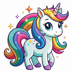 Minimalist Rainbow Illustration for Kids