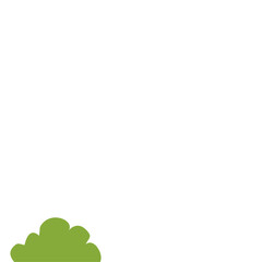 Green Bush Illustration