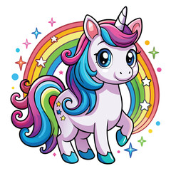 Fantasy Rainbow Design with Artistic Touch