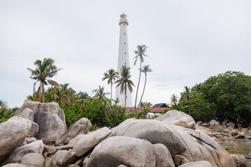 lighthouse on the island of belitong