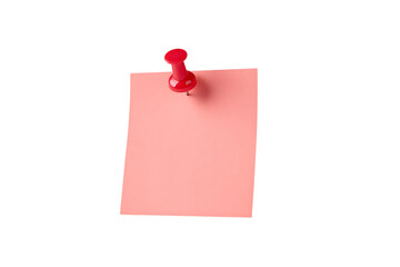 Simple pink note pinned on a black background. Perfect for your message.