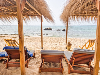 Landscape in a beach in Hammamet, Tunisia