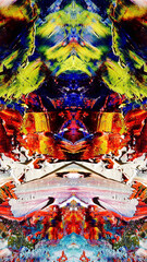 Abstract art background . Hand painting artwork on canvas .