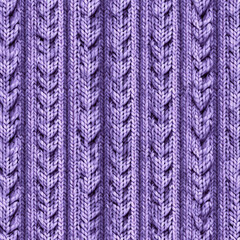 Delicate Purple Pastel Knit Pattern for Seamless Textures