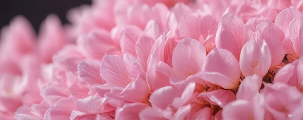 Close-up of delicate pink petals, soft focus background, floral background, spring
