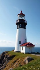 Historic Cape Spear Lighthouse, Newfoundland, Canada , sky, beacon