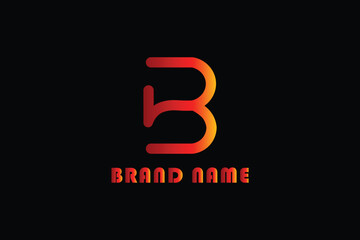 Bold orange gradient letter B logo with modern geometric 