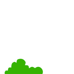 Fototapeta premium Green Bush Illustration