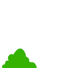 Fototapeta premium Green Bush Illustration