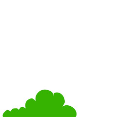 Fototapeta premium Green Bush Illustration