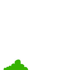 Fototapeta premium Green Bush Illustration