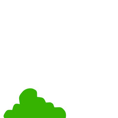 Obraz premium Green Bush Illustration