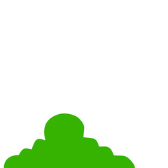 Obraz premium Green Bush Illustration