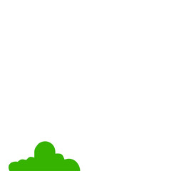 Fototapeta premium Green Bush Illustration