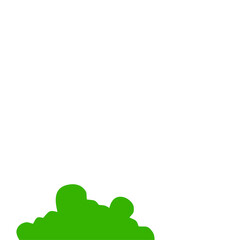 Obraz premium Green Bush Illustration