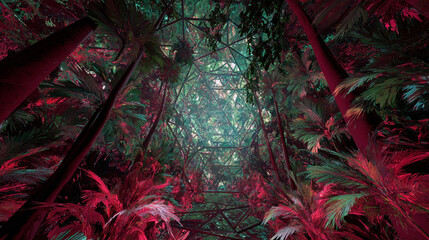 意識の森を彷徨う｜キノコと古代遺跡が共鳴するサイケデリック神話世界4K