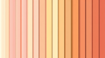 Obraz premium Colorful vertical stripes in shades of peach and orange create a warm backdrop