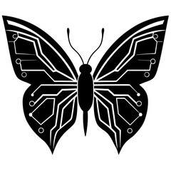 Creative Smoke Effect Butterfly Silhouette Vector Design