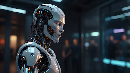 Fototapeta premium Futuristic Data Flow BackgroundAbstract Technology Circuit WallpaperCyber Network Background for Presentations