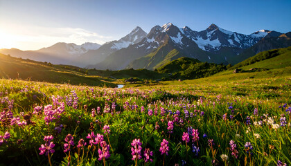 Obraz premium Mountain road on mountain