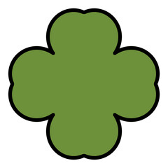 Geometric shape line illustration with transparent background