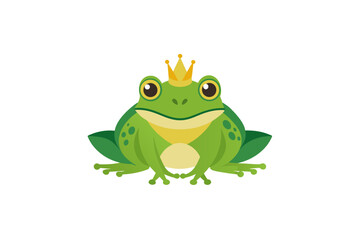 frog on white background