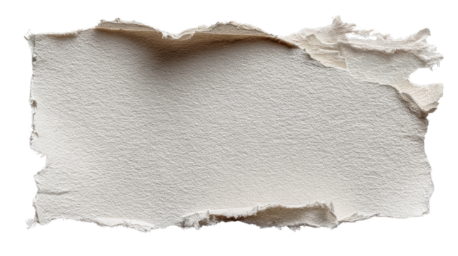 Torn paper texture vintage style grunge paper design art png background