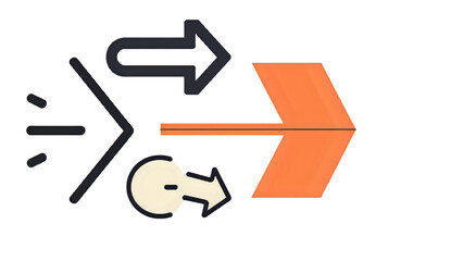 set of vector arrows