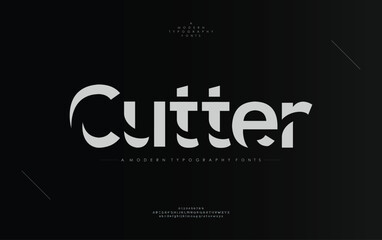 Sport modern urban alphabet fonts. typography, abstract technology, fashion, digital, future creative logo design fonts for logo brand