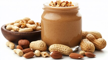 Creamy Peanut Butter in Glass Jar
