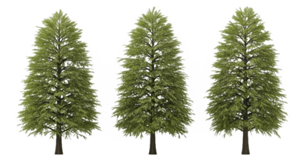 Dawn Redwood (Metasequoia Glyptostroboides) - Isolated Perfectly Cutout Trees