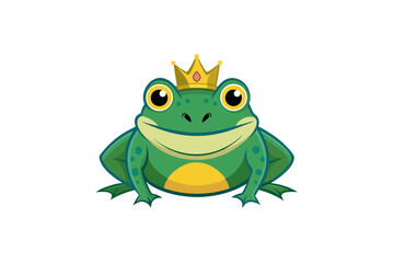 frog on white background