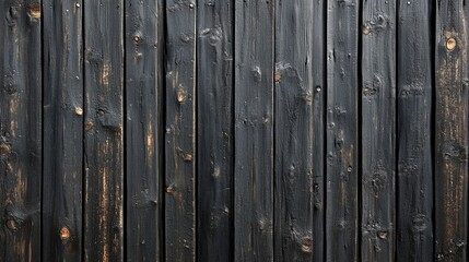 Dark, rustic charm radiates from this weathered wooden plank wall, showcasing rich textures and a beautiful surface perfect for adding character to any design.