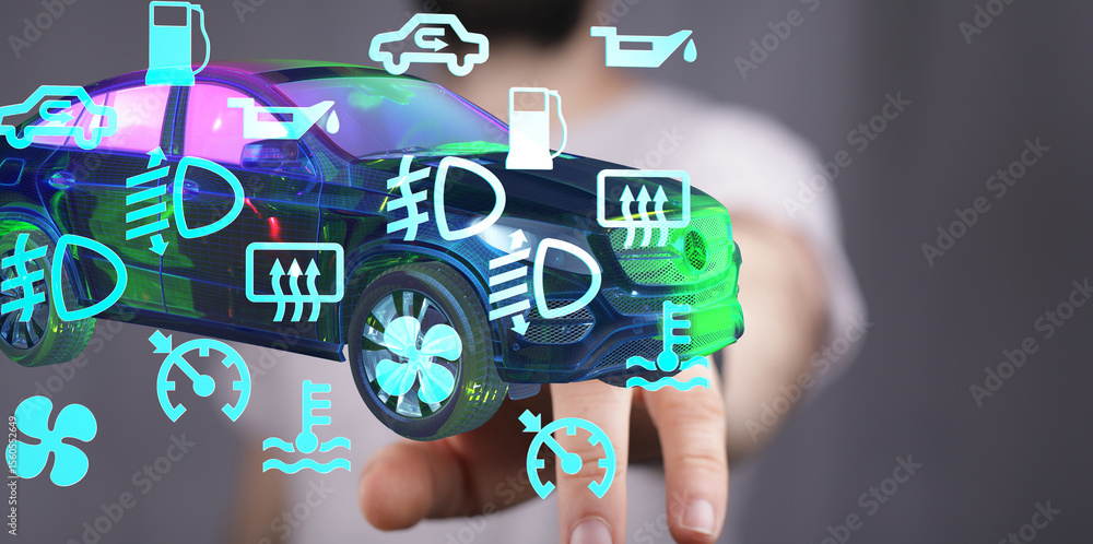 Poster Understanding car warning lights is crucial for safety. Learn to identify and react to dashboard symbols.