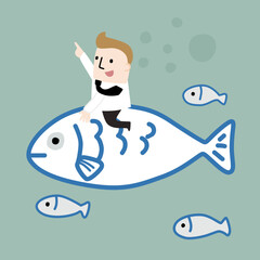 businessman have bigger fish to try