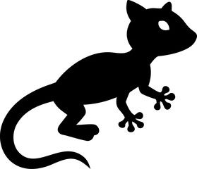 Black cat and kangaroo silhouette vector illustration design for wildlife animal art
