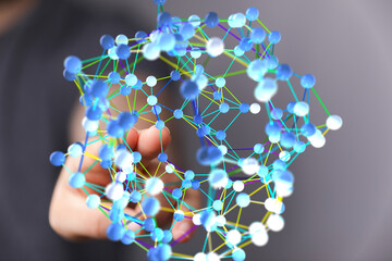 Abstract image of a network connection, representing global communication and digital technology.
