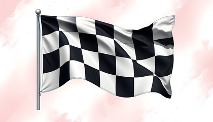 race flag background vector illustration, vector style. White tone