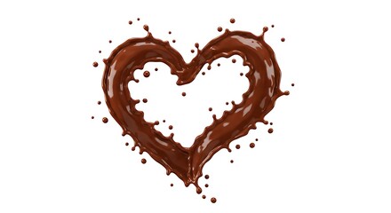 Chocolate Heart Splash A Sweet Valentine's Day Treat