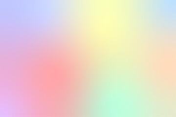 Obraz premium An array of soft, pastel colors creating a smooth gradient, perfect for a variety of design purposes. The image is an abstract blend of multiple colors, evoking feelings of calmness and serenity.